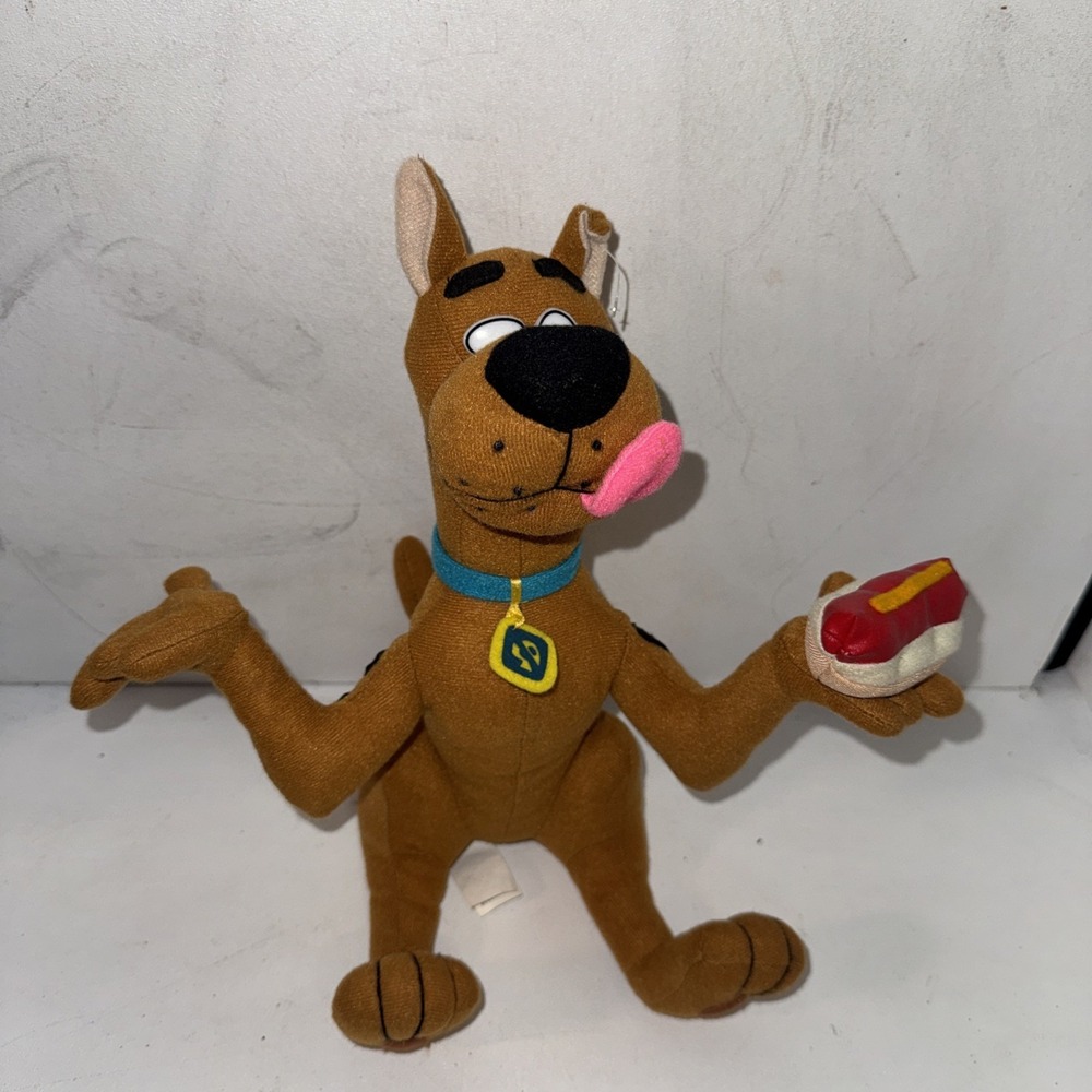 Cartoon Network Scooby Doo Toy with Hot Dog (1998) (Polyester)